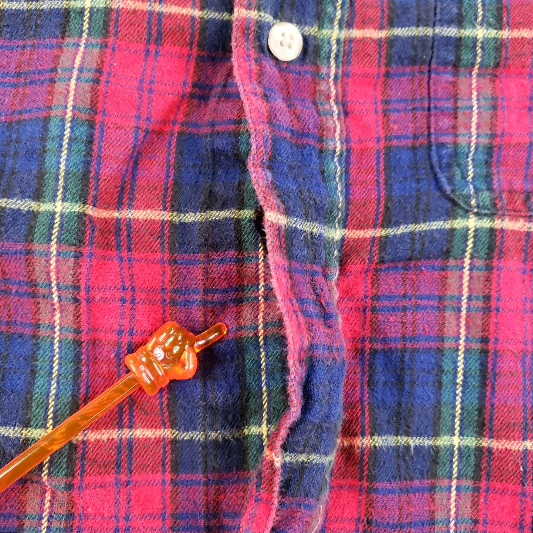 Disney VINTAGE Disney Shirt Mens Small Blue Red Plaid Flannel Mickey Mouse 90s Size US S / EU 44-46 / 1 - 7 Thumbnail