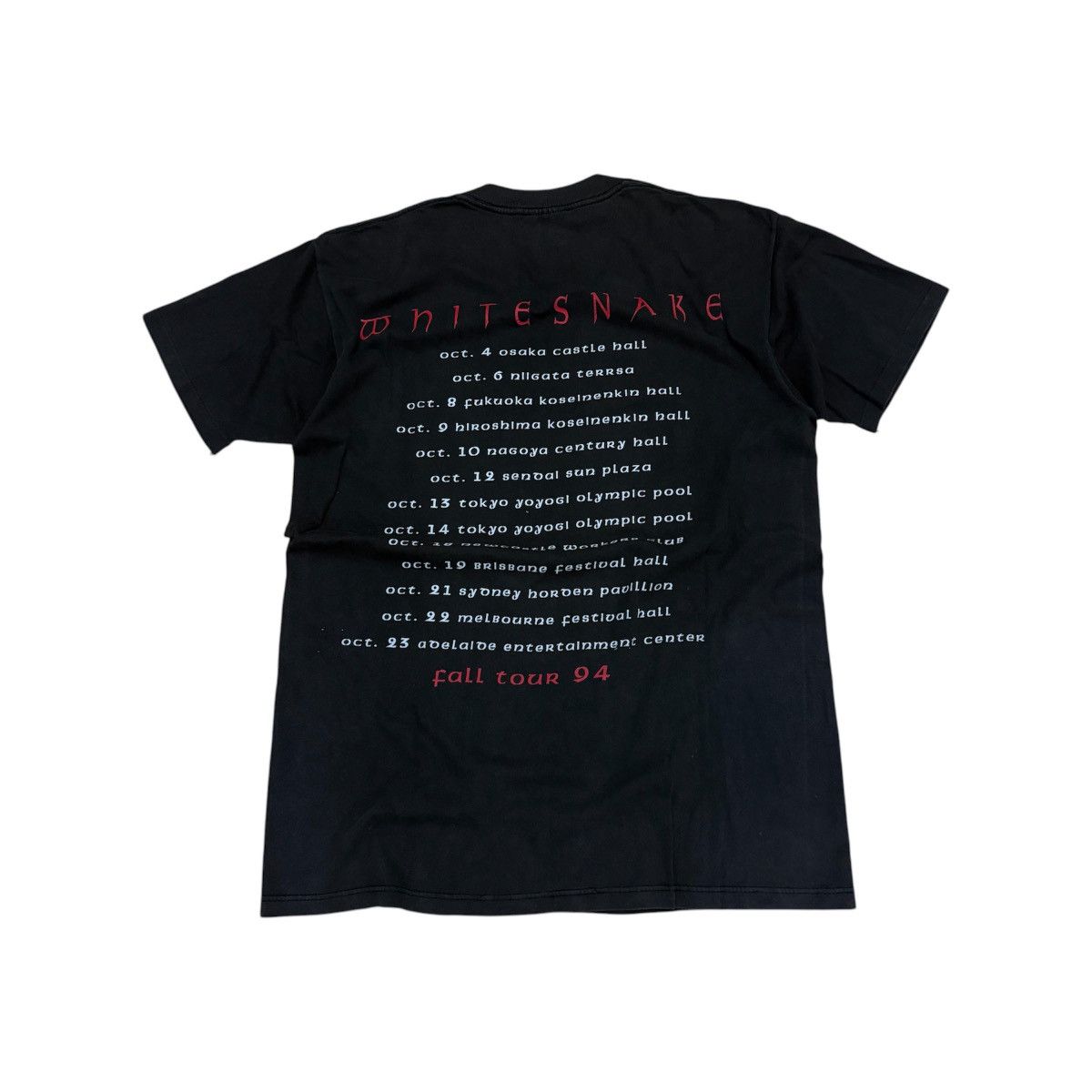 Band Tees × Vintage Vintage 90s Whitesnakes Fall Tour 1994 Tshirt Size US L / EU 52-54 / 3 - 2 Thumbnail