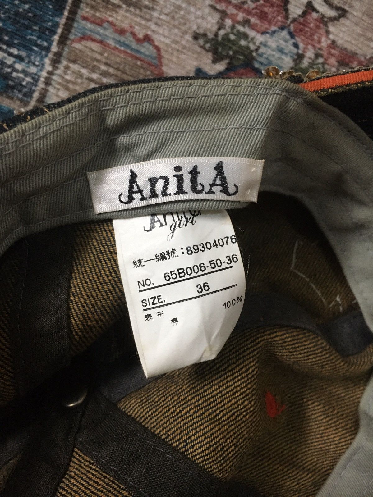 Hysteric Glamour Y2K Anita Girl Denim Hat Size ONE SIZE - 5 Thumbnail