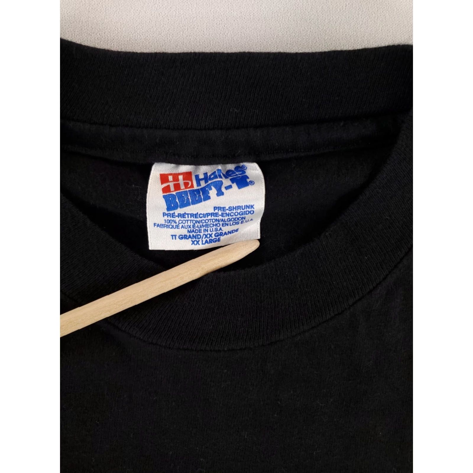 Hanes VINTAGE Hanes Beefy-T VTG 90s Taco Bell Bullwinkle Moose T Shirt Black Mens XXL Size US XXL / EU 58 / 5 - 4 Thumbnail