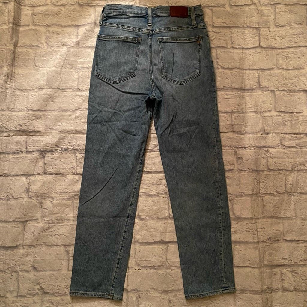 Madewell Madewell women 26 cotton blend ripped classic straight blue Size 26" / US 2 / IT 38 - 8 Thumbnail