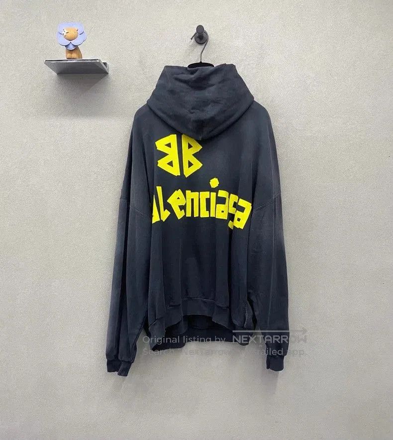 Balenciaga Balenciaga Logo Print Gray Sweatshirt. Size US XL / EU 56 / 4 - 2 Thumbnail