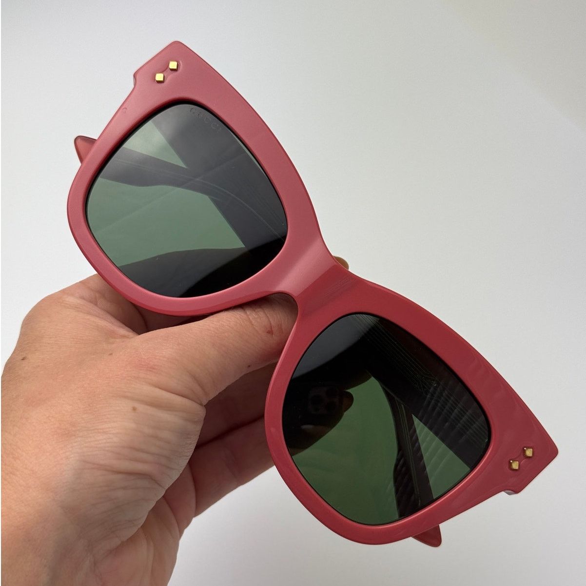 Gucci New Gucci Sunglasses GG1082S 004 Pink Green Women Size ONE SIZE - 2 Thumbnail