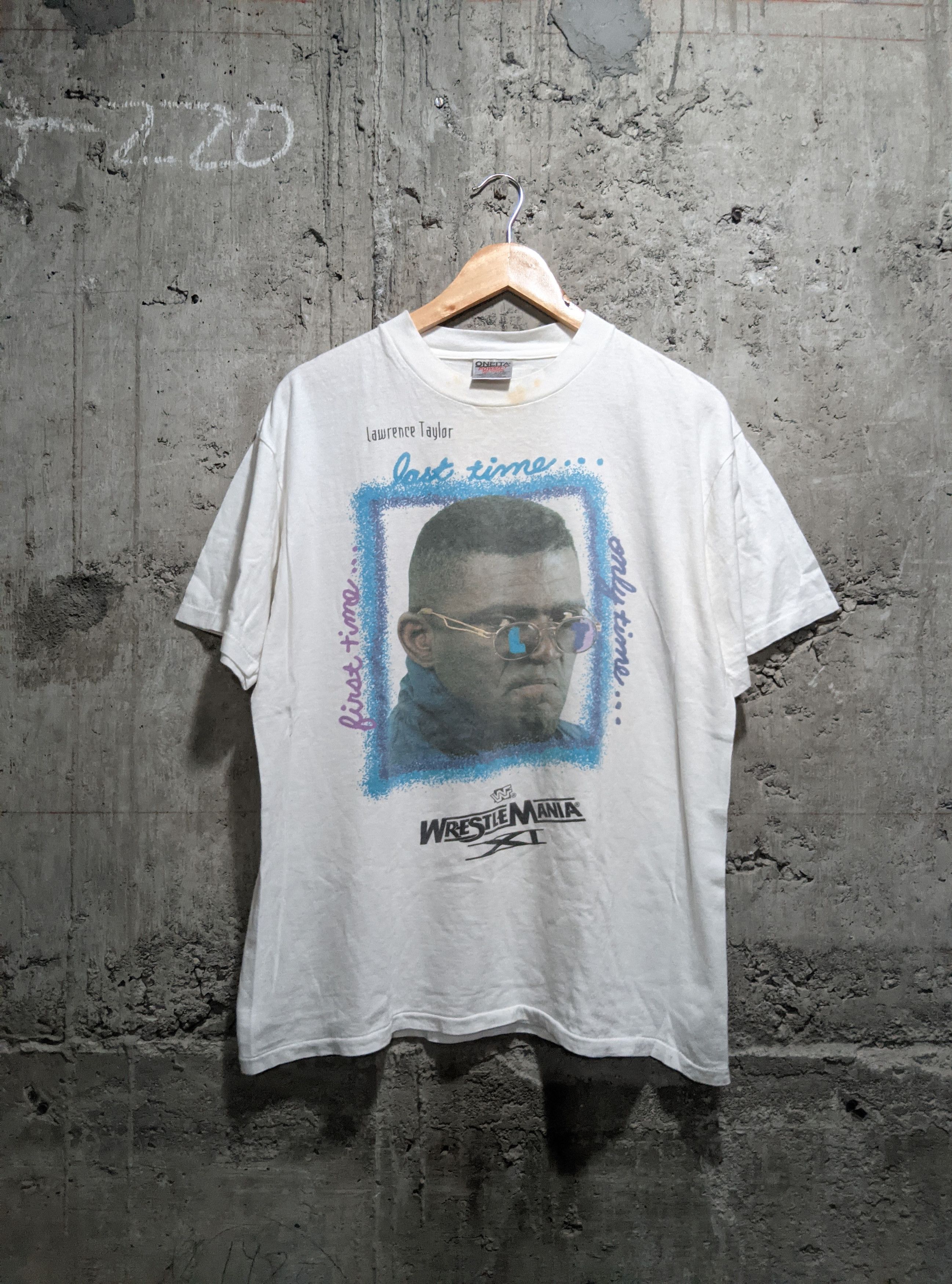 Vintage Vintage rare 1995 Lawrence Taylor wwf wrestling tee Size US L / EU 52-54 / 3 - 1 Thumbnail