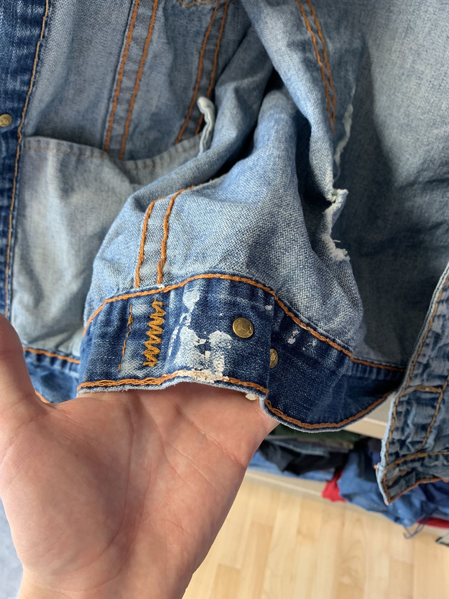 True Religion True Religion Trucker Jean Jacket Jimmy Super T Mens 3XL Size US XL / EU 56 / 4 - 16 Thumbnail