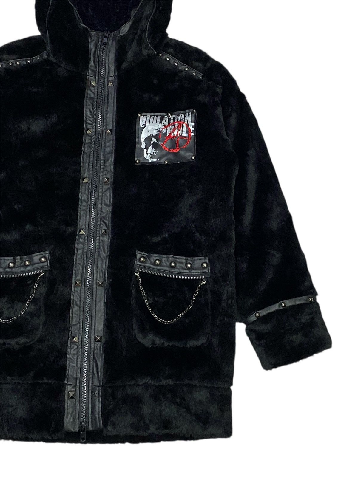 Sex Pot ReVeNGe Sex Pot Revenge Punk Faux Fur Hoodie Jacket Size L / US 10 / IT 46 - 7 Thumbnail