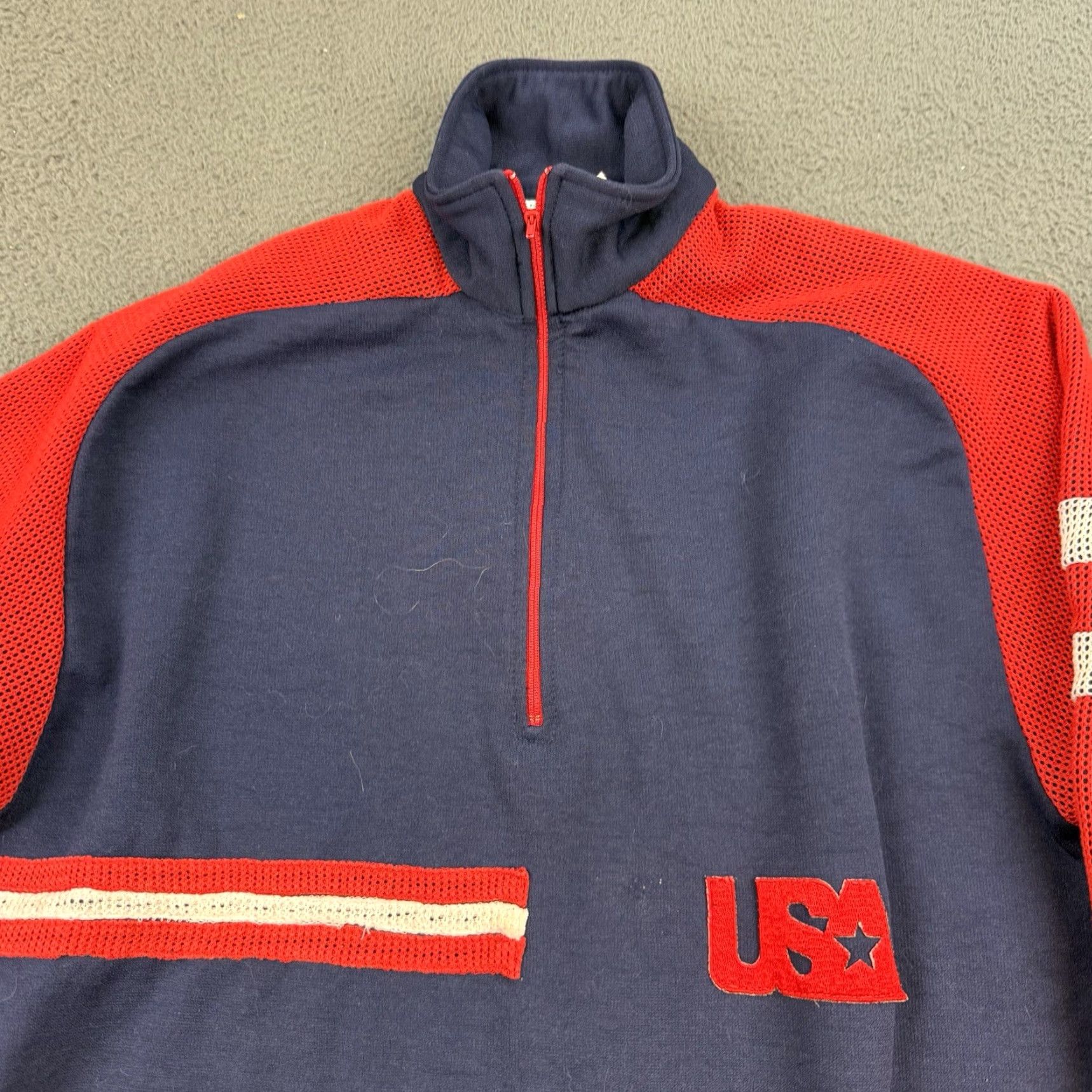 K2 VINTAGE K2 USA Windbreaker Jacket Mens XL 1/4 Zip Blue Skiing Pullover Extra Large Size US XL / EU 56 / 4 - 4 Thumbnail