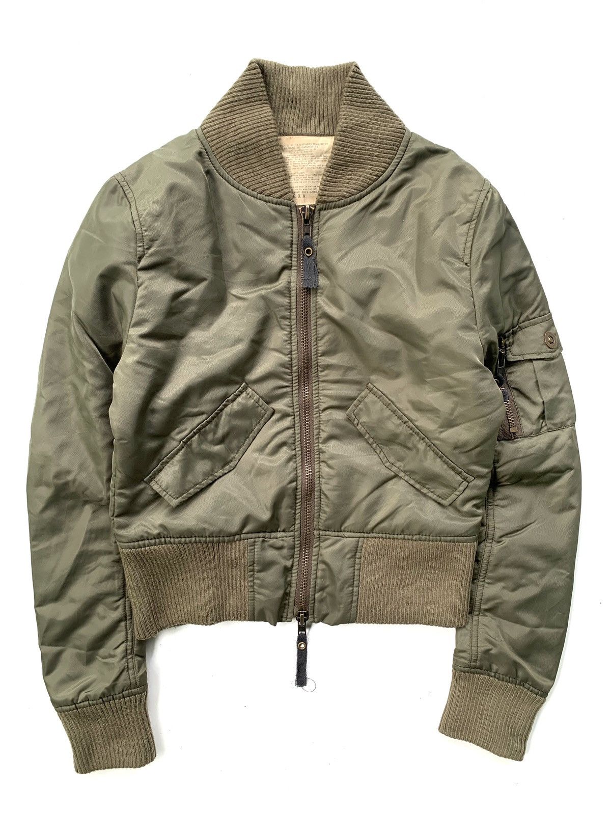 image of If Six Was Nine x Le Grande Bleu L G B 2000S G.o.a Bomber Jacket in Army Green, Men's (Size Small)