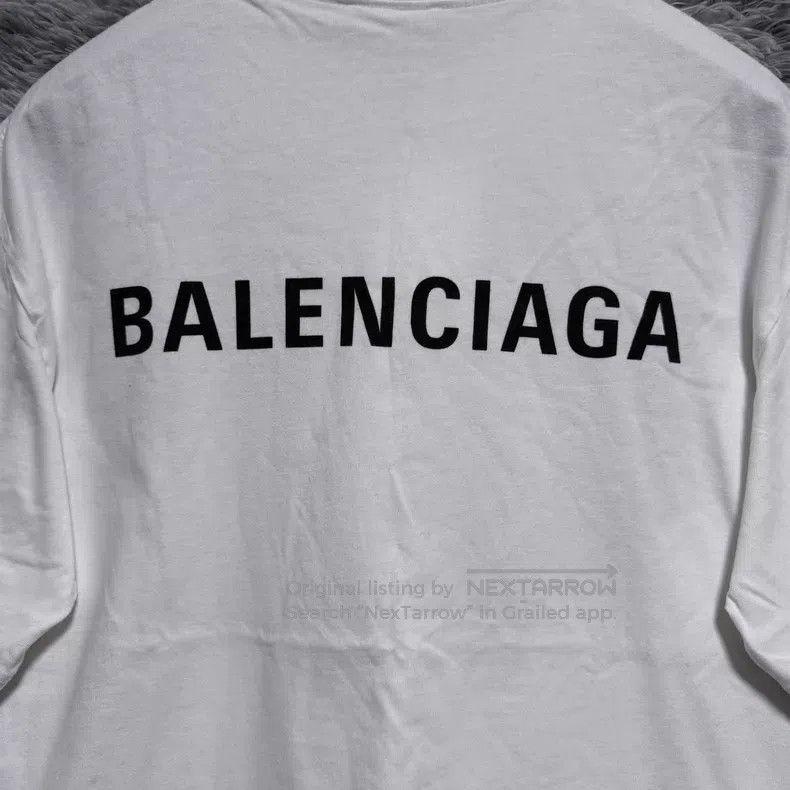 Balenciaga Balenciaga Short-sleeve T-shirt with front and back letter Size US XS / EU 42 / 0 - 3 Thumbnail