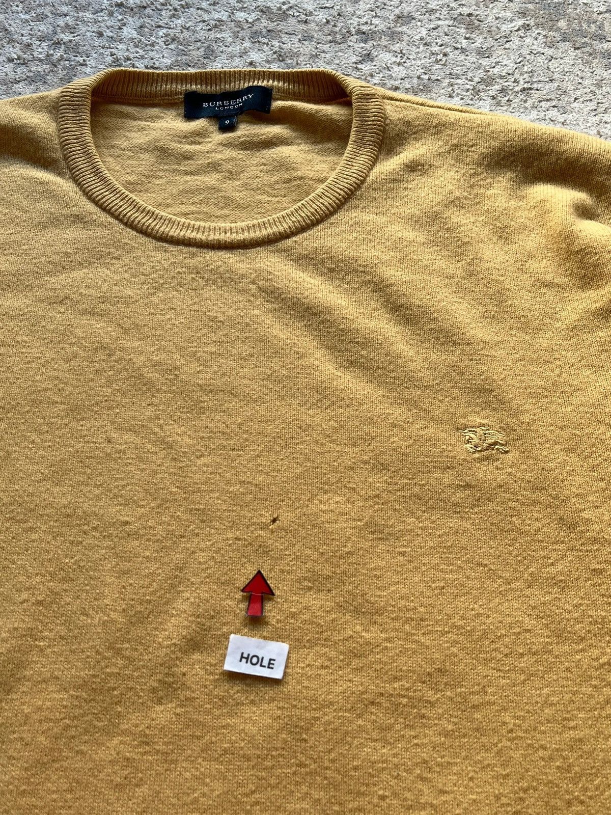 Burberry Burberry London Reblox Sz 9 / XXL Men's 65% Lambs Wool 2000s Size US XXL / EU 58 / 5 - 12 Thumbnail