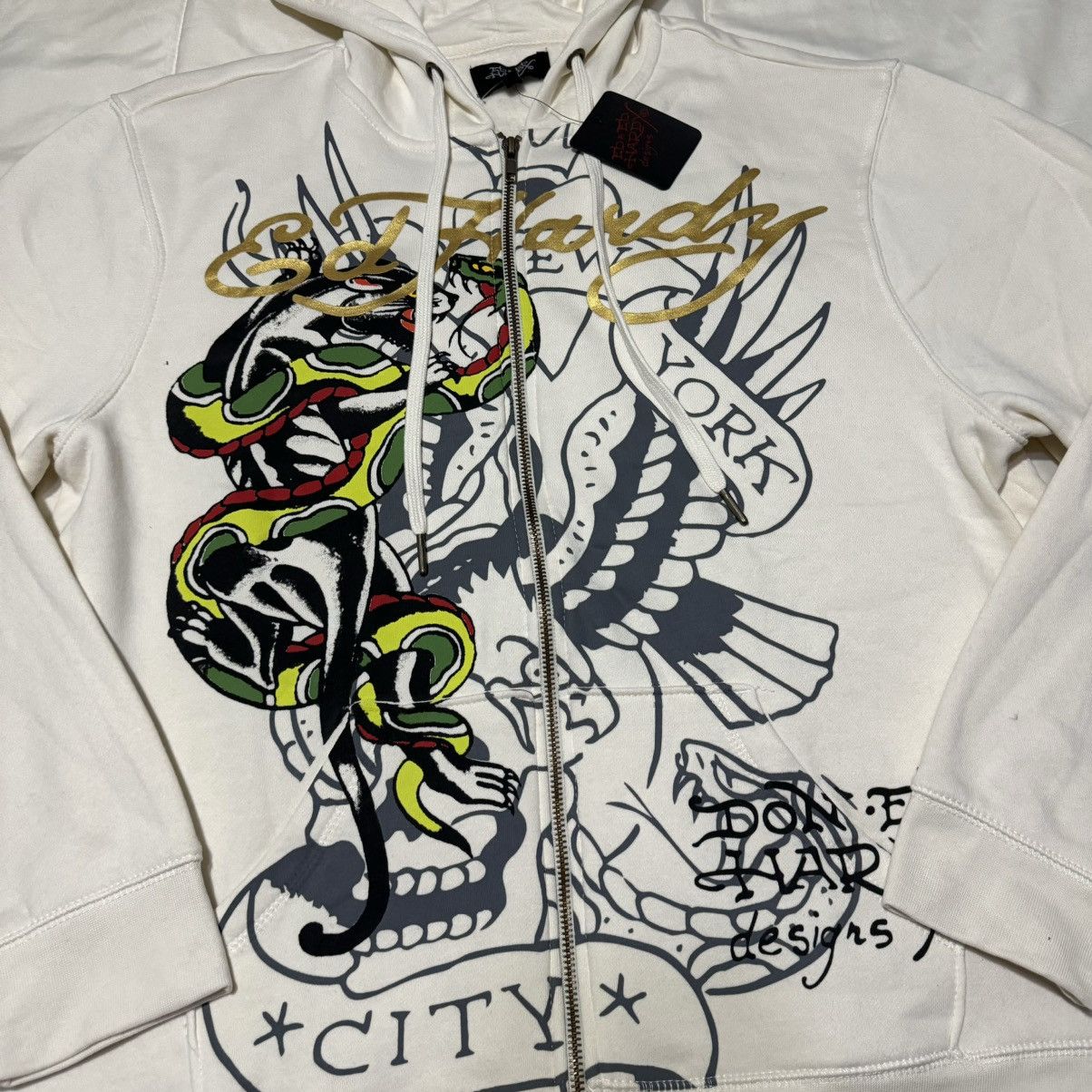 Ed Hardy Vintage Cream Ed Hardy Hoodie Size US L / EU 52-54 / 3 - 4 Thumbnail