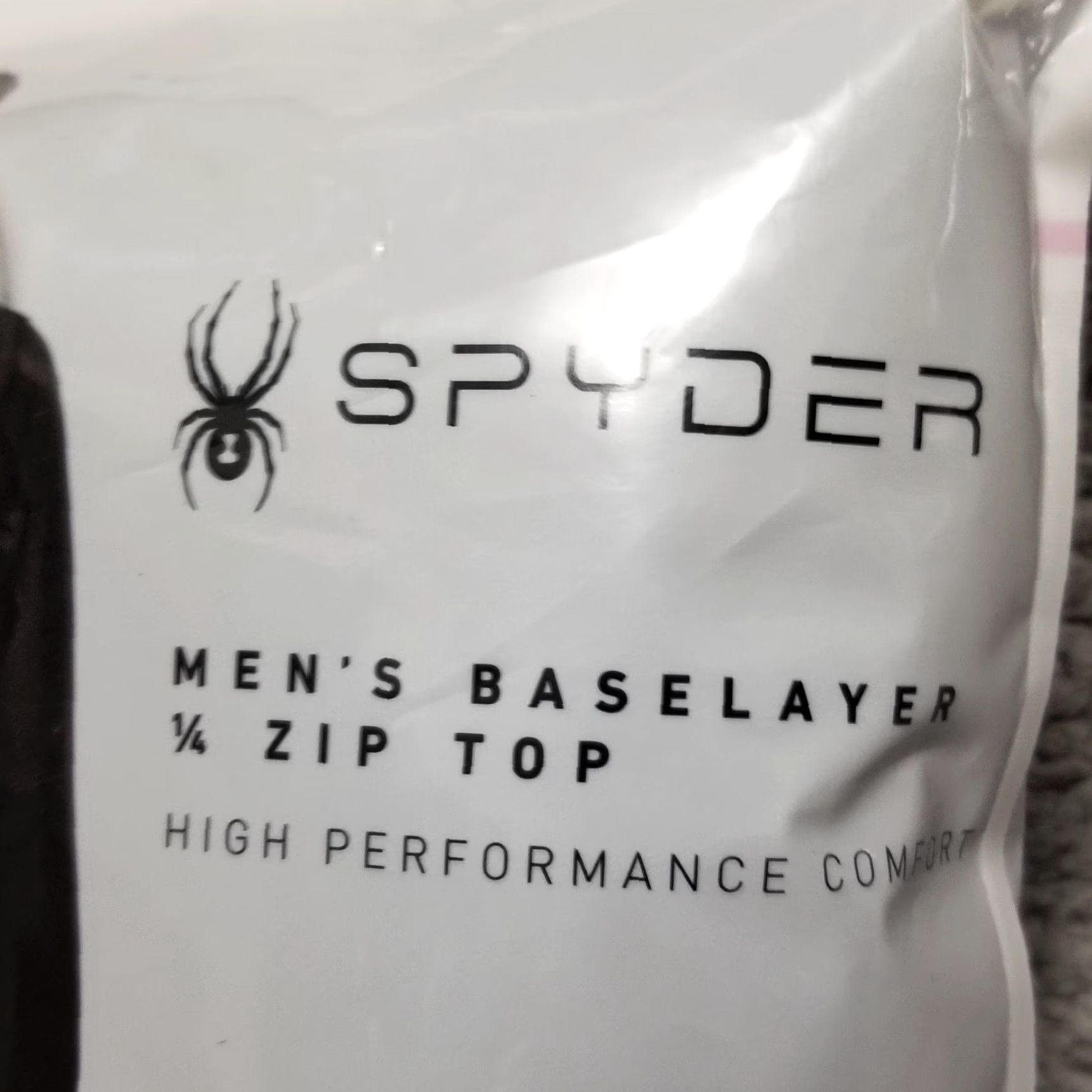 Spyder Spyder Baselayer Pullover Mens XL Black 1/4 Zip Lightweight Thermal Moisture Wicking Skiing Mens Size US XL / EU 56 / 4 - 3 Thumbnail