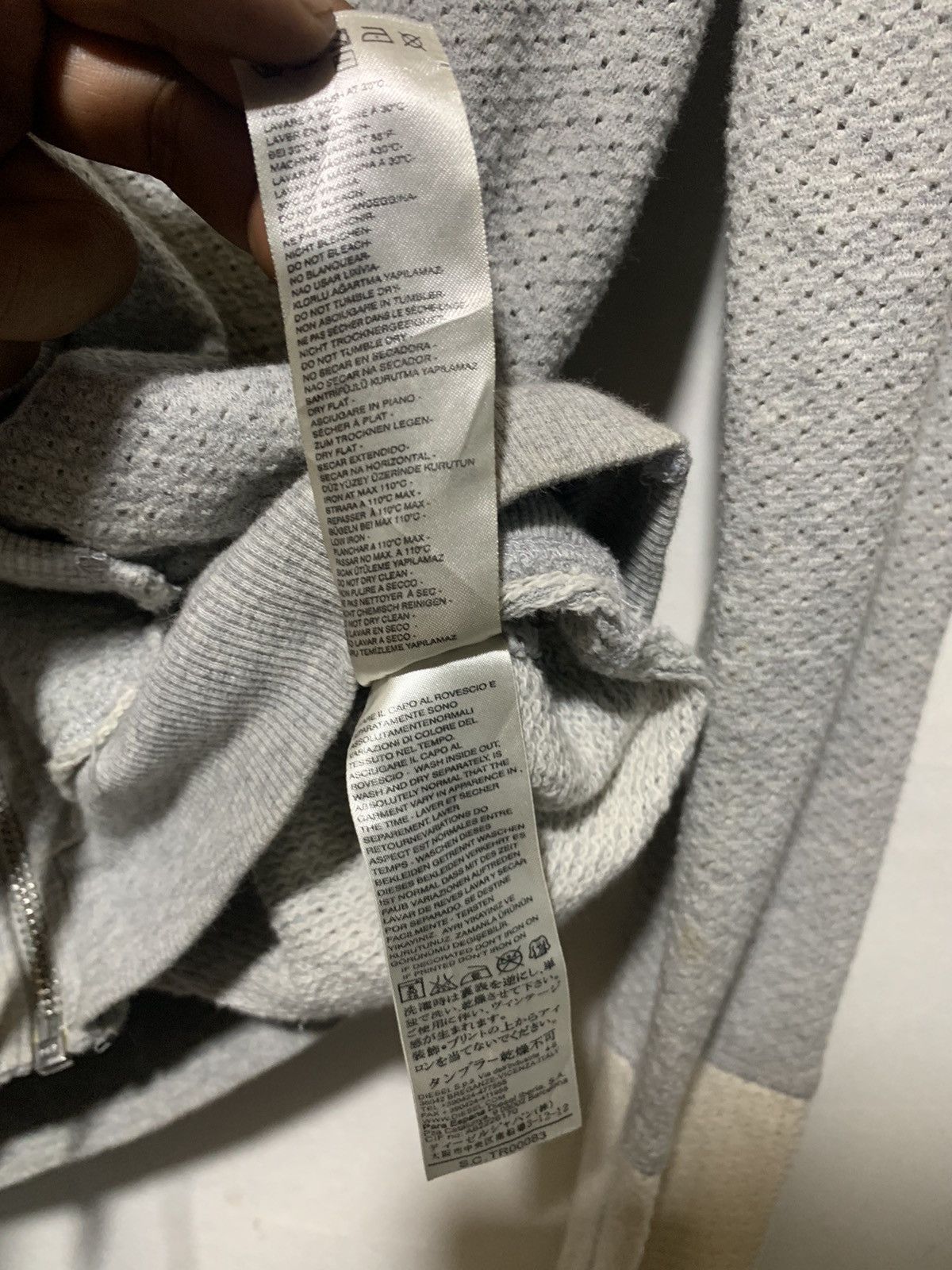 Diesel Y2k Diesel distressed mesh hoodie Size US M / EU 48-50 / 2 - 10 Thumbnail