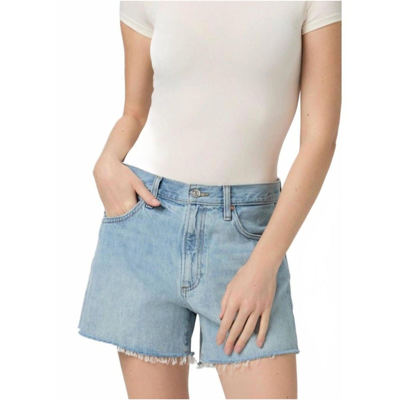 Paige Paige Archie High Rise Relaxed In Vintage Inspired Shorts 28 Size 28" / US 6 / IT 42 - 2 Thumbnail