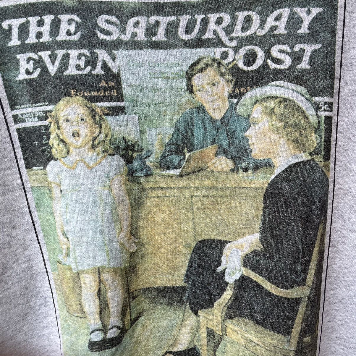 Vintage 🔥Vintage 90s The Saturday Evening Post Magazines Sweatshirts Size US M / EU 48-50 / 2 - 5 Thumbnail