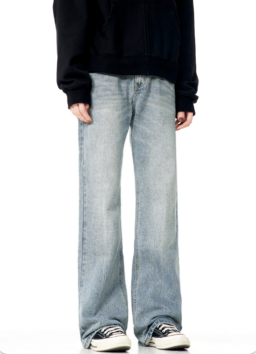 Japanese Brand × Jean American light blue retro washed street flared jeans y2k Size US 32 / EU 48 - 5 Thumbnail