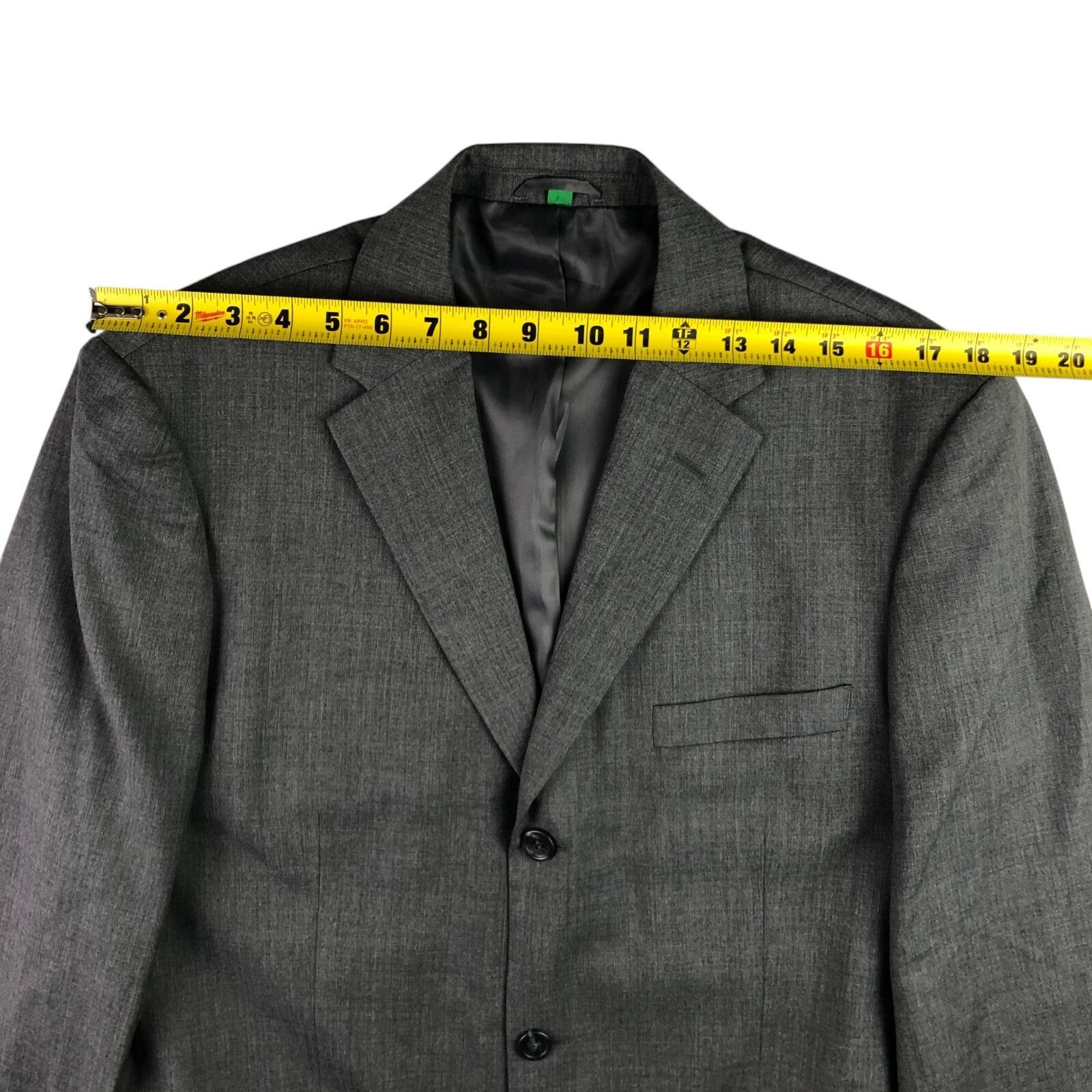 United Colors Of Benetton United Colors of Benetton Men’s 3-Button Suit Gray • US 42 L Size 42L - 6 Thumbnail