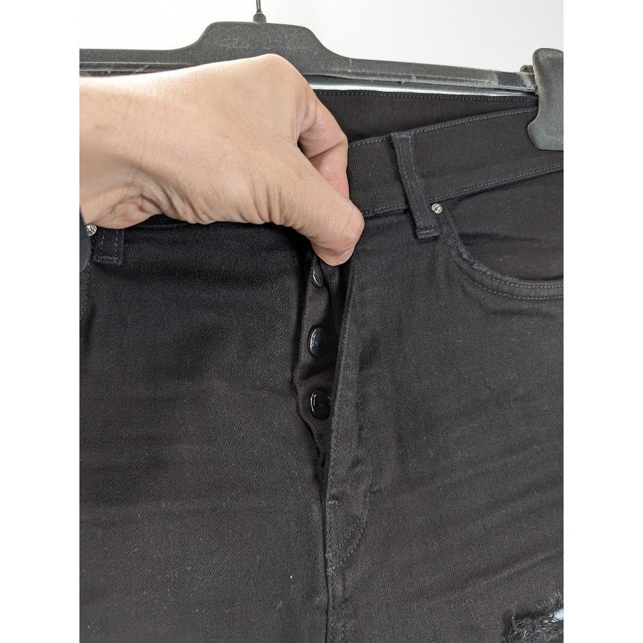 Amiri o1rshd1 Tie Dye Core Logo Jeans in Black Size US 33 - 9 Thumbnail