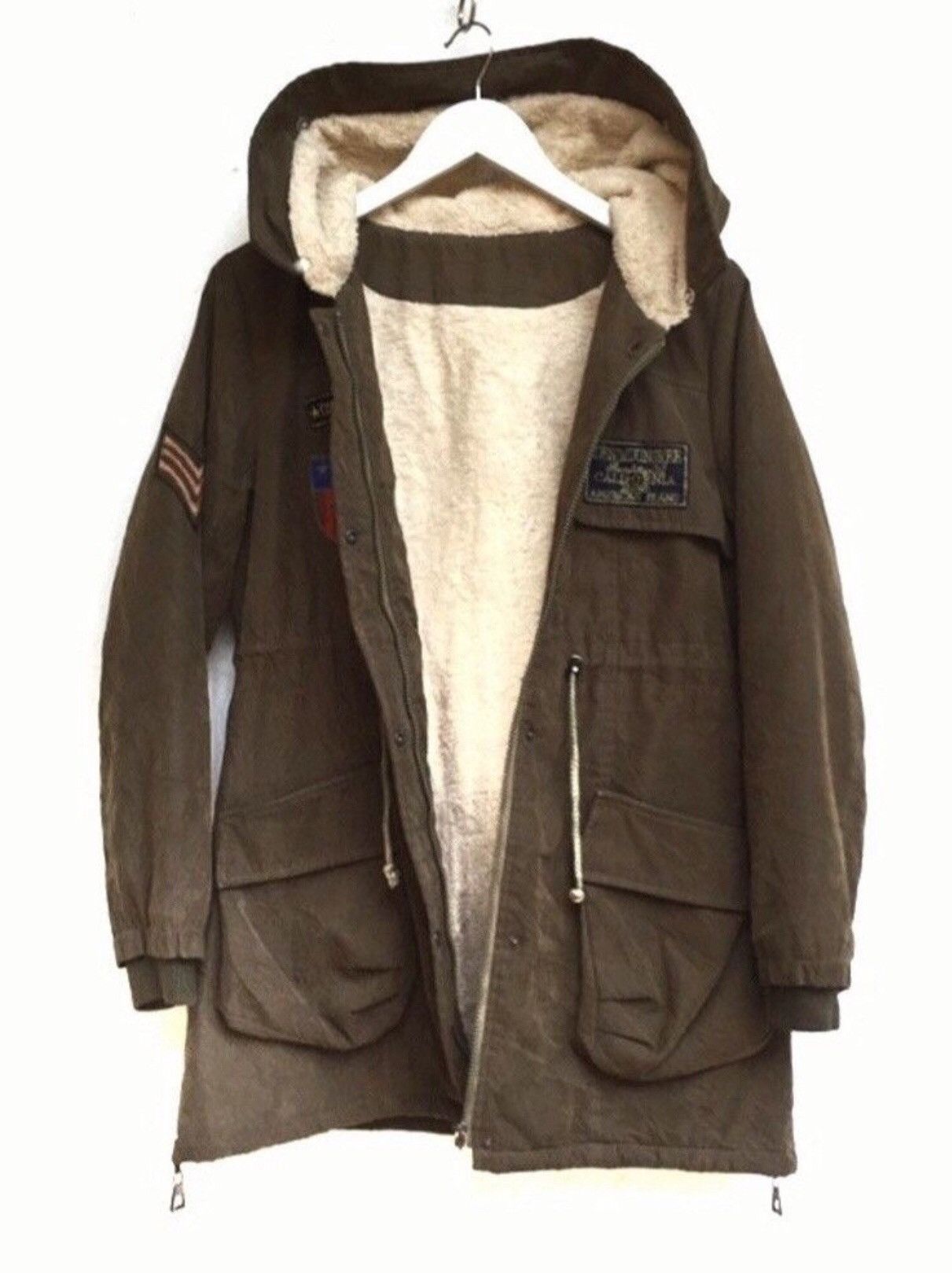 Vintage 🔥Giorgio Armani Military Winter Jacket With Hoodies Size M / US 6-8 / IT 42-44 - 6 Thumbnail