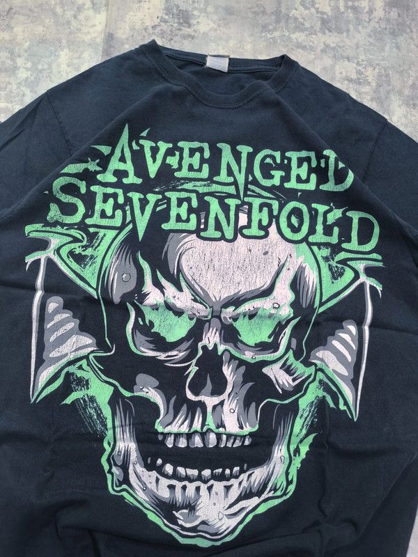Band Tees avenged sevenfold faded metal skull tshirt Size US L / EU 52-54 / 3 - 2 Thumbnail