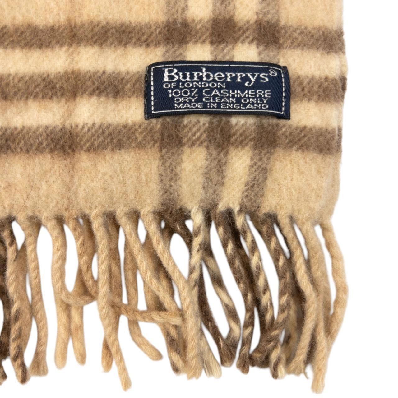 Burberry Vintage Burberry Nova Check Tassel Scarf Size ONE SIZE - 3 Thumbnail