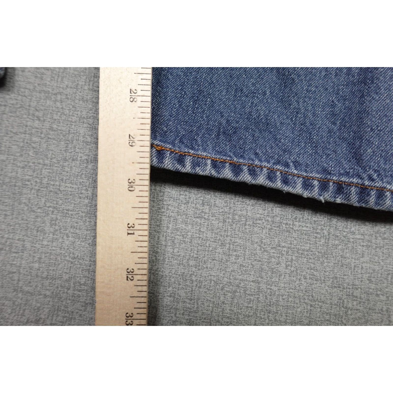 Levi's Levi's 505 Jeans Mens 38x30 Regular Fit Denim Blue Medium Wash Straight 5-Pocket Zip Fly Brown Patch 100% Cotton Casual Pants Mens Size US 38 / EU 54 - 5 Thumbnail