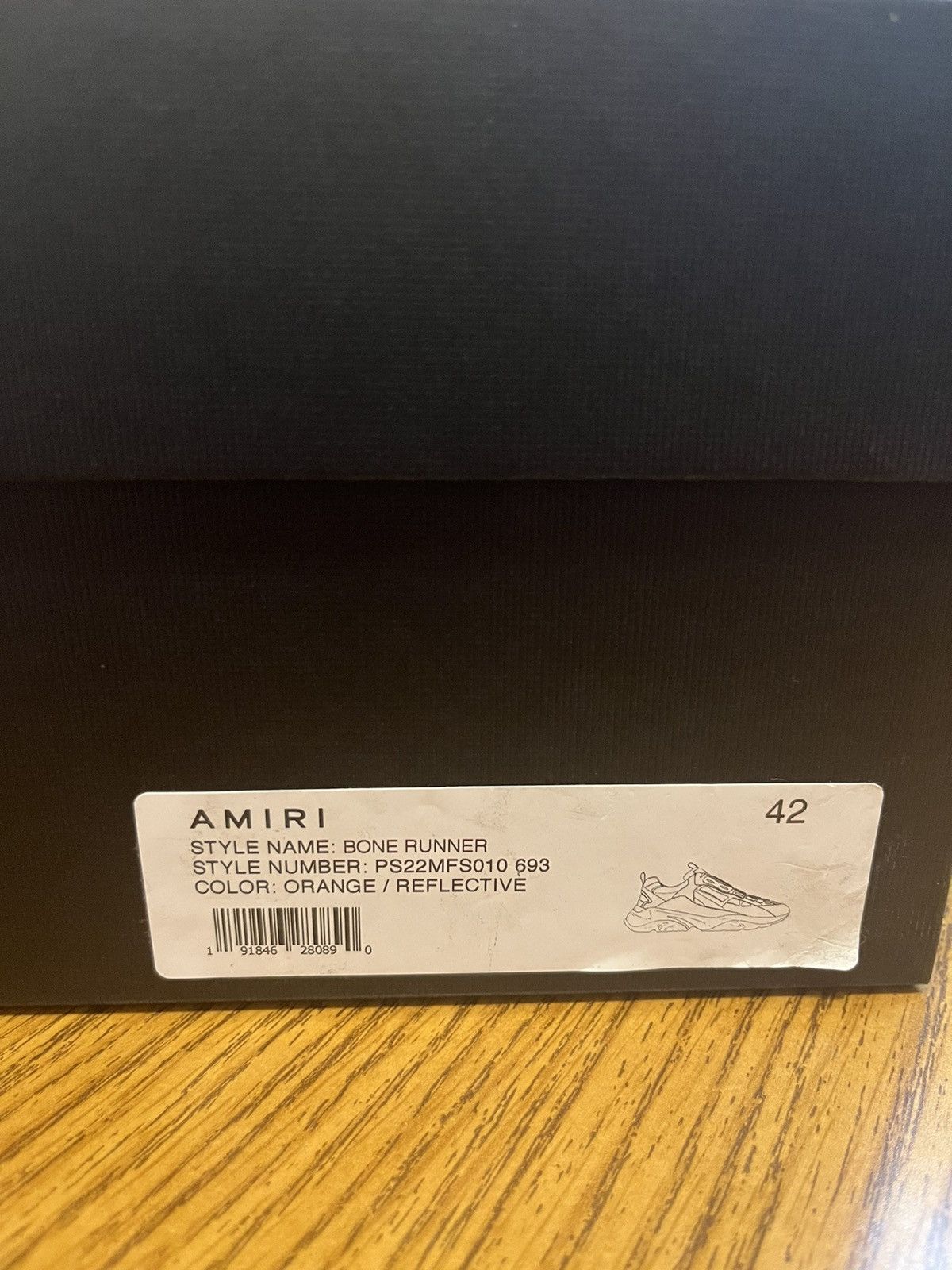 Amiri Amiri Bonerunner Sneaker (Orange) Size US 9 / EU 42 - 9 Thumbnail