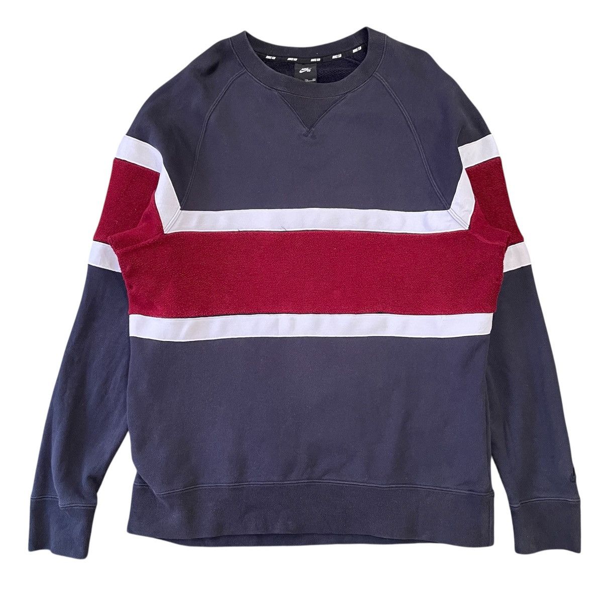 Nike SB Nike SB Color Block Crewneck Sweatshirt Size US XL / EU 56 / 4 - 1 Thumbnail