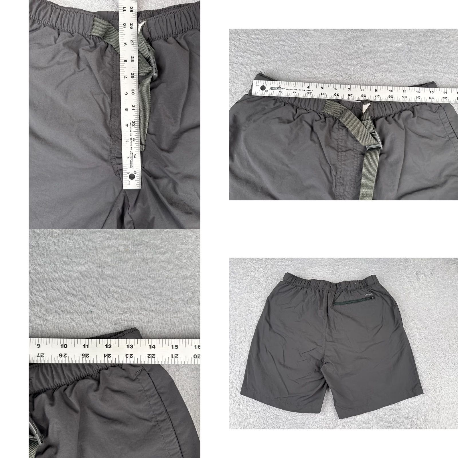 Vintage Columbia Men Shorts Belted Nylon Cotton Gray 32x8 Casual, Travel Sports Outdoor Men Size US 29 - 8 Thumbnail