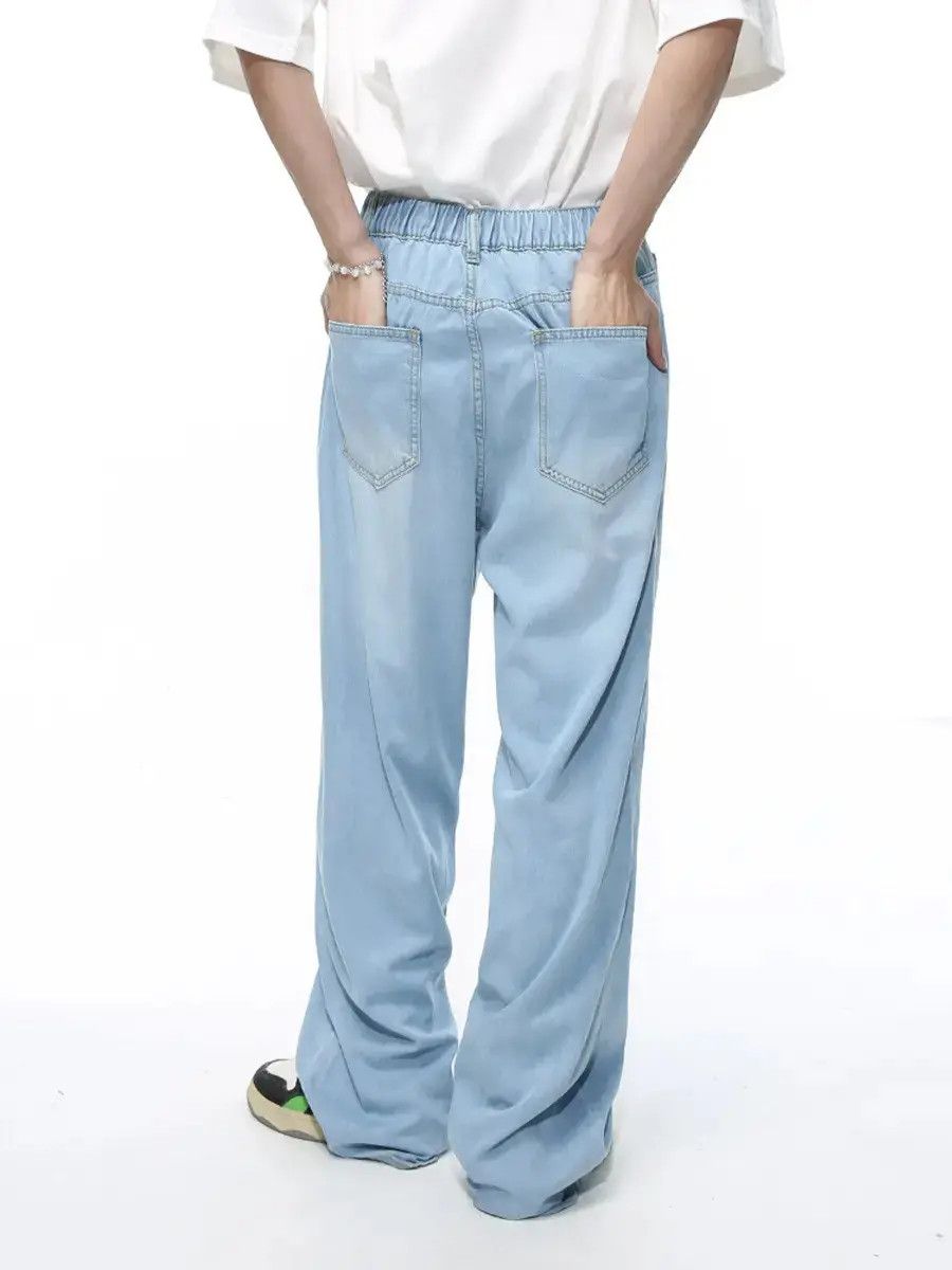 Japanese Brand Retro loose straight leg jeans Size US 32 / EU 48 - 4 Thumbnail