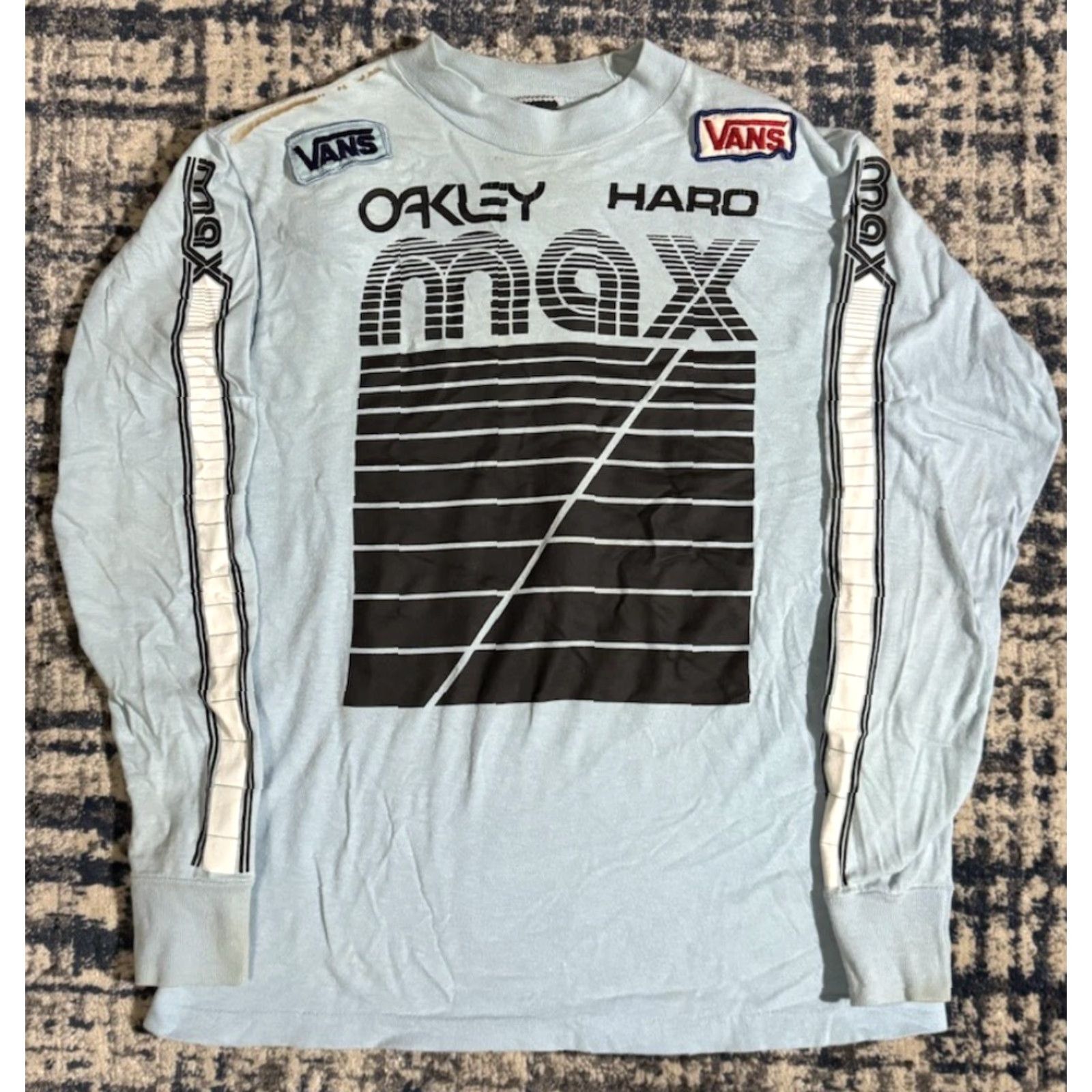 Anvil VINTAGE 80s Max BMX Long Sleeve T Shirt S Haro Oakley Vans Scorpion Diamond Back Nike? Size US S / EU 44-46 / 1 - 2 Thumbnail