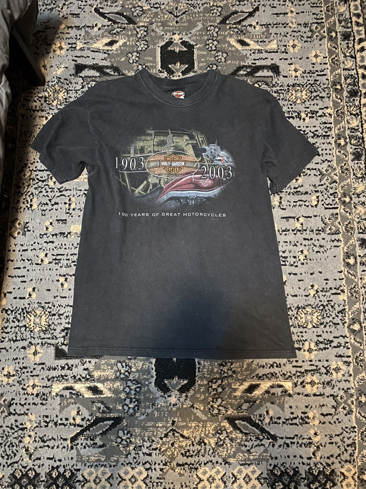 Harley Davidson × Vintage HD 100 Year Anniversary Tee Size US L / EU 52-54 / 3 - 2 Thumbnail