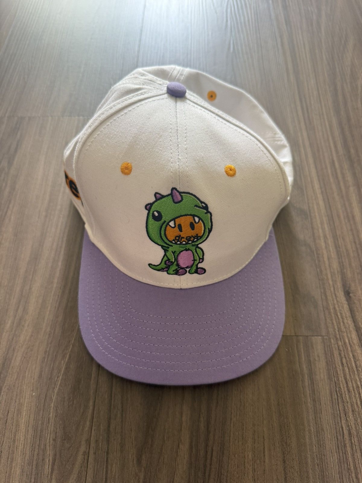 Drew House Drew House Dinosaur Snapback Hat White Purple Cap Size ONE SIZE - 1 Thumbnail