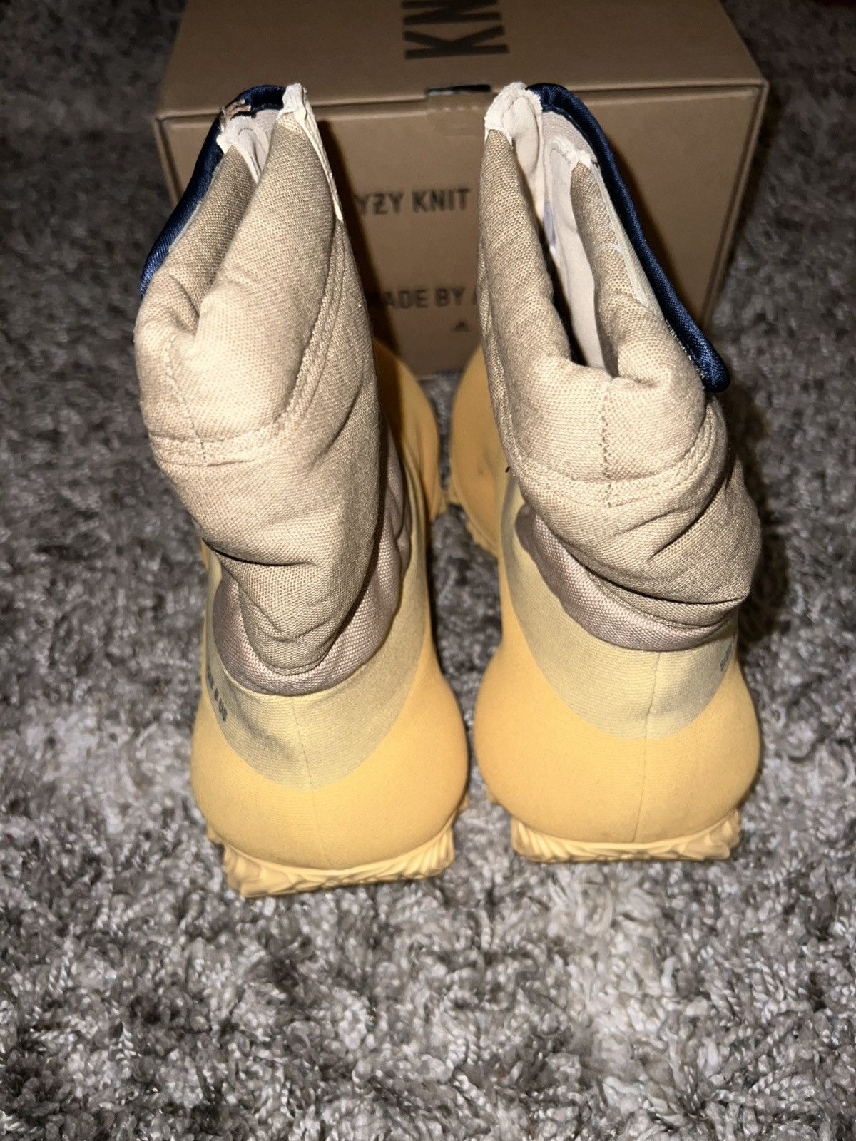 Adidas Yeezy Knit RNR Boot Sulfur Men’s Size 8 Adidas Size US 8 / EU 41 - 3 Thumbnail