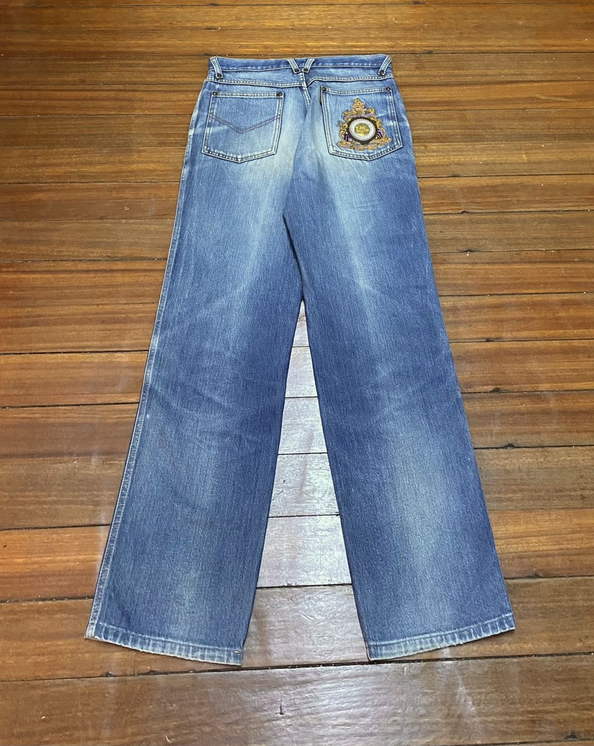 Lancel × Vintage Rare Design Vintage Brand Lancel Jeans 1990s Size US 33 - 2 Thumbnail