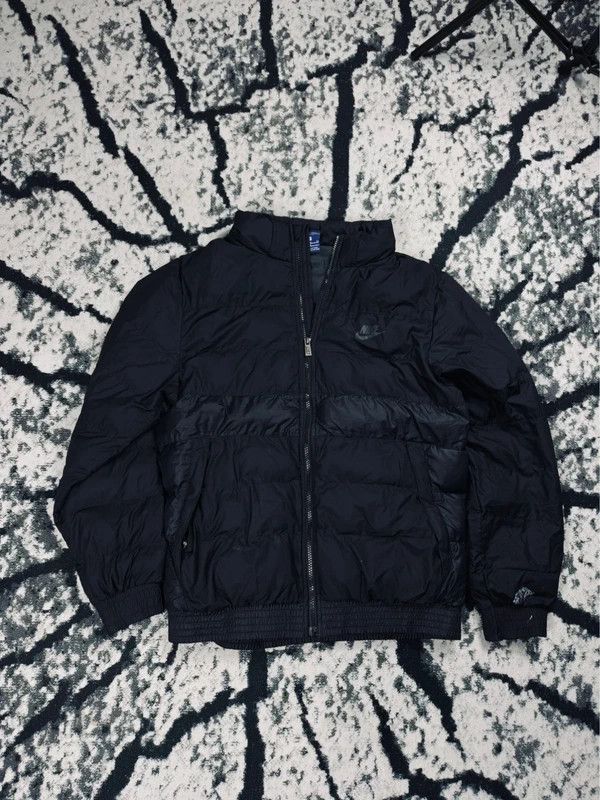 Nike Nike puffer down jacket black logo S Size S / US 4 / IT 40 - 1 Thumbnail