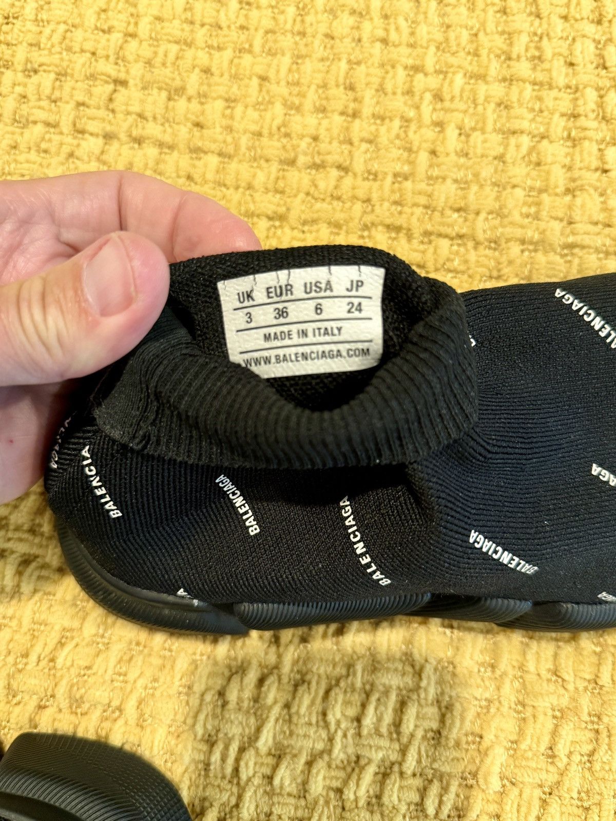 Balenciaga Balenciaga speed trainer 2.0 black logo all around Size US 6 / EU 39 - 3 Thumbnail