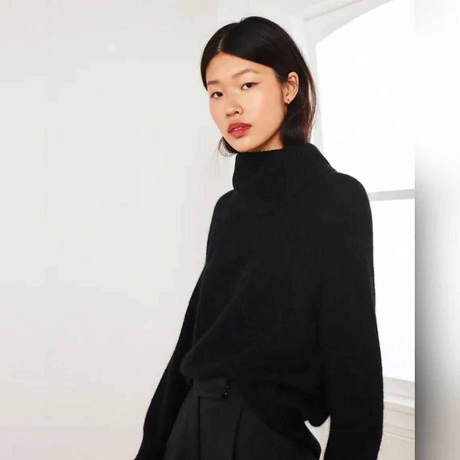 Quince Quince Baby Alpaca Wool Turtleneck XS NWT Black Size XS / US 0-2 / IT 36-38 - 2 Thumbnail