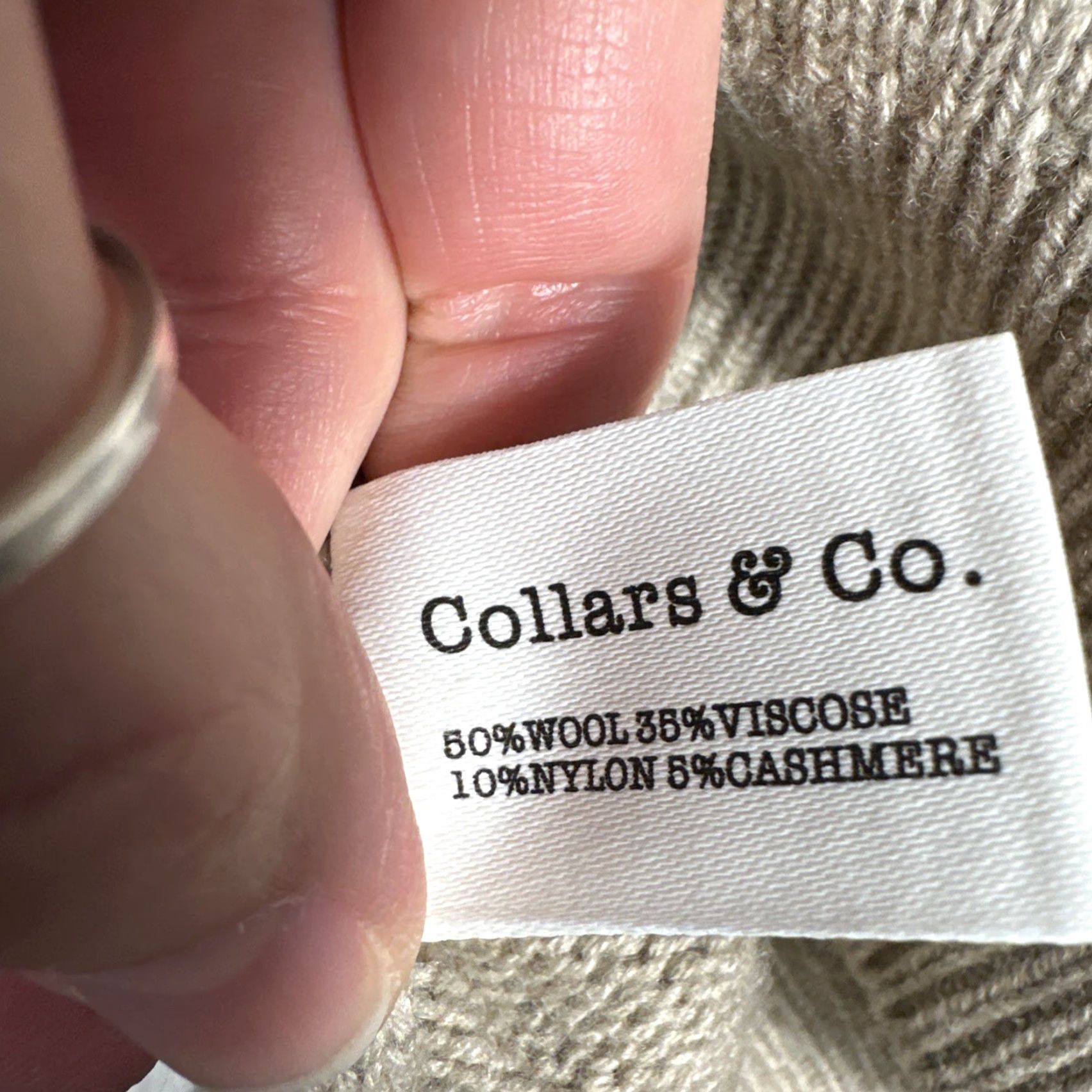 CO Collars & Co Sweater Mens 2XL Tan Napoli Mockneck Solid Knit Pullover Size US XXL / EU 58 / 5 - 5 Thumbnail