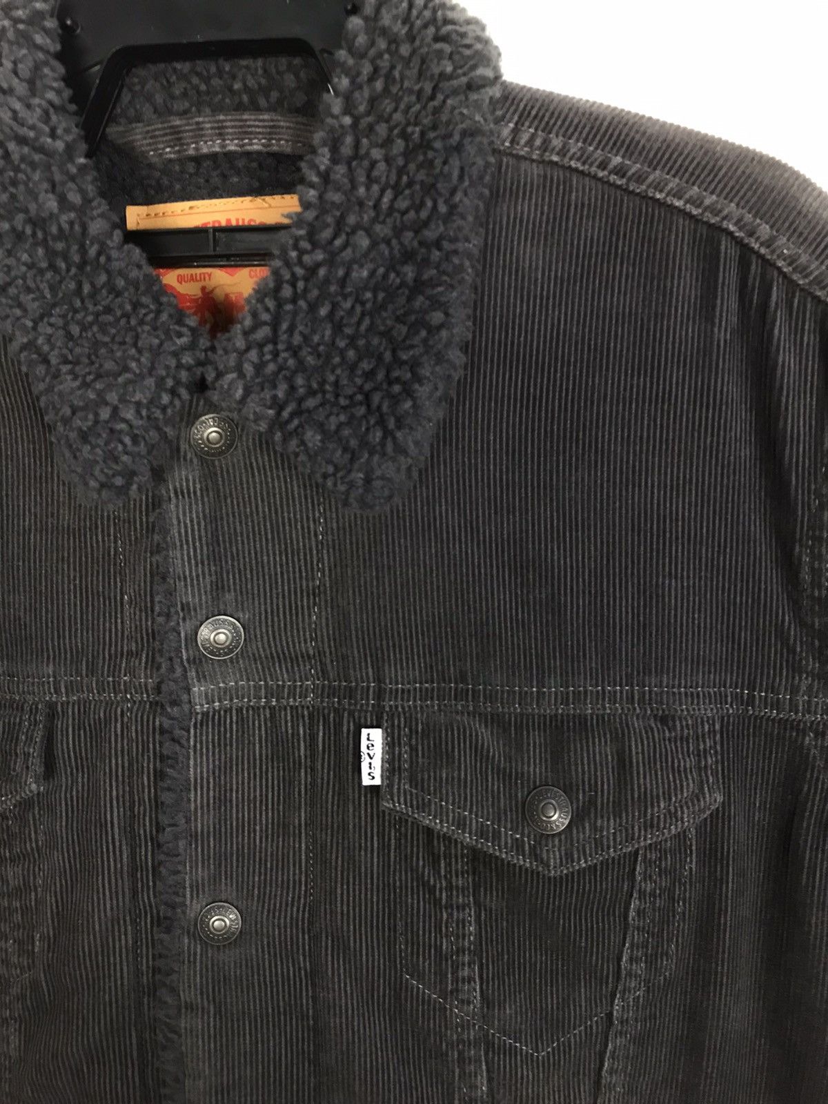 Japanese Brand Vtg Levi’s Strauss Sherpa Jacket Corduroy Distressed Design Size US L / EU 52-54 / 3 - 5 Thumbnail