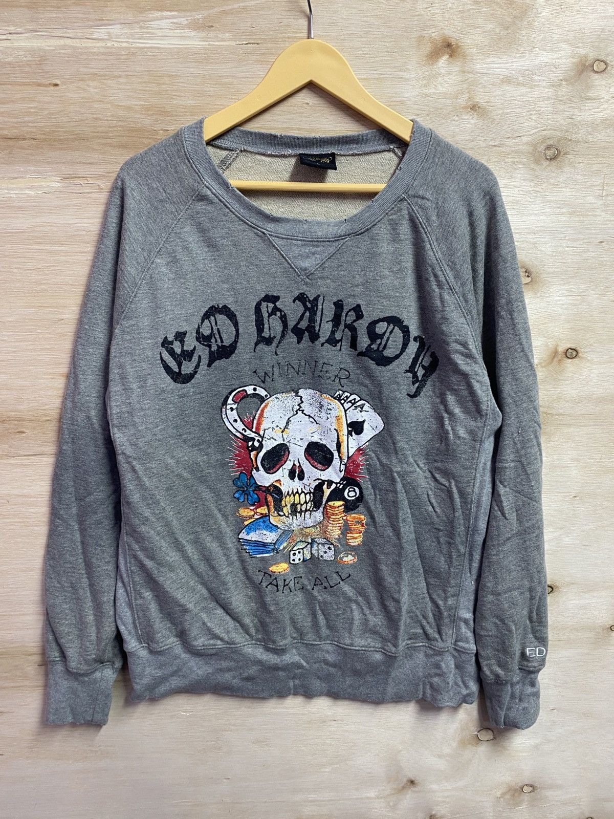 Ed Hardy Ed Hardy crewneck sweatshirt featuring a skull graphic Size US XL / EU 56 / 4 - 1 Thumbnail