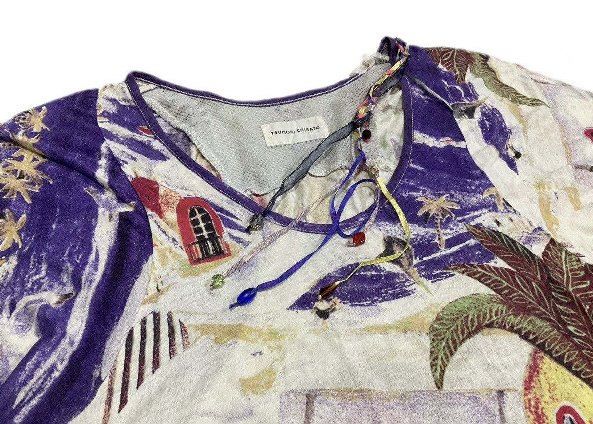 🔥Rare Vintage Tsumori Chisato Rhinestone Laces Tee