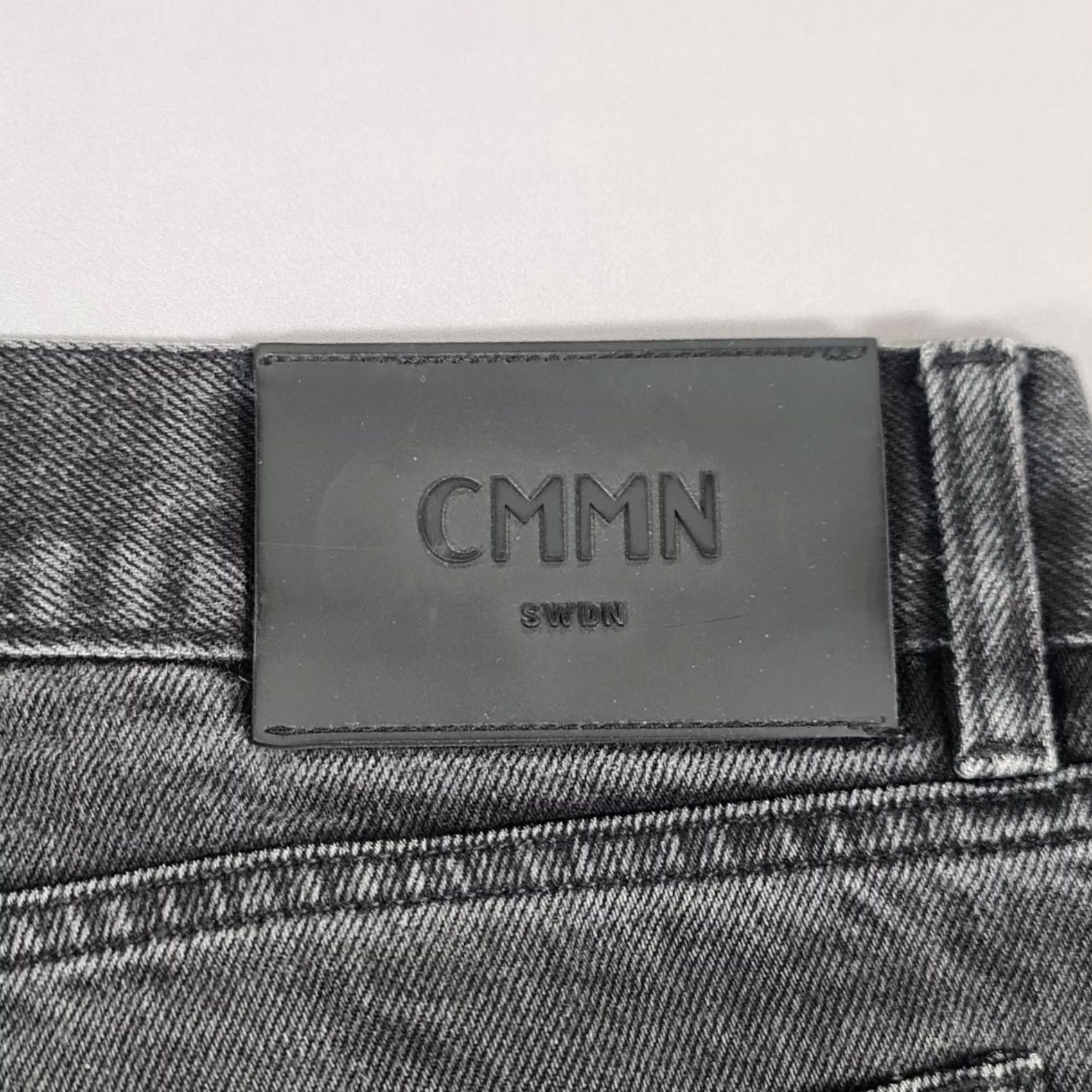 CMMN SWDN CMMN SWDN Mens Denim Shorts Grey W32 Cotton Summer Bermuda Slim 5-Pocket Design Button Fly Casual Men Size US 32 / EU 48 - 5 Thumbnail