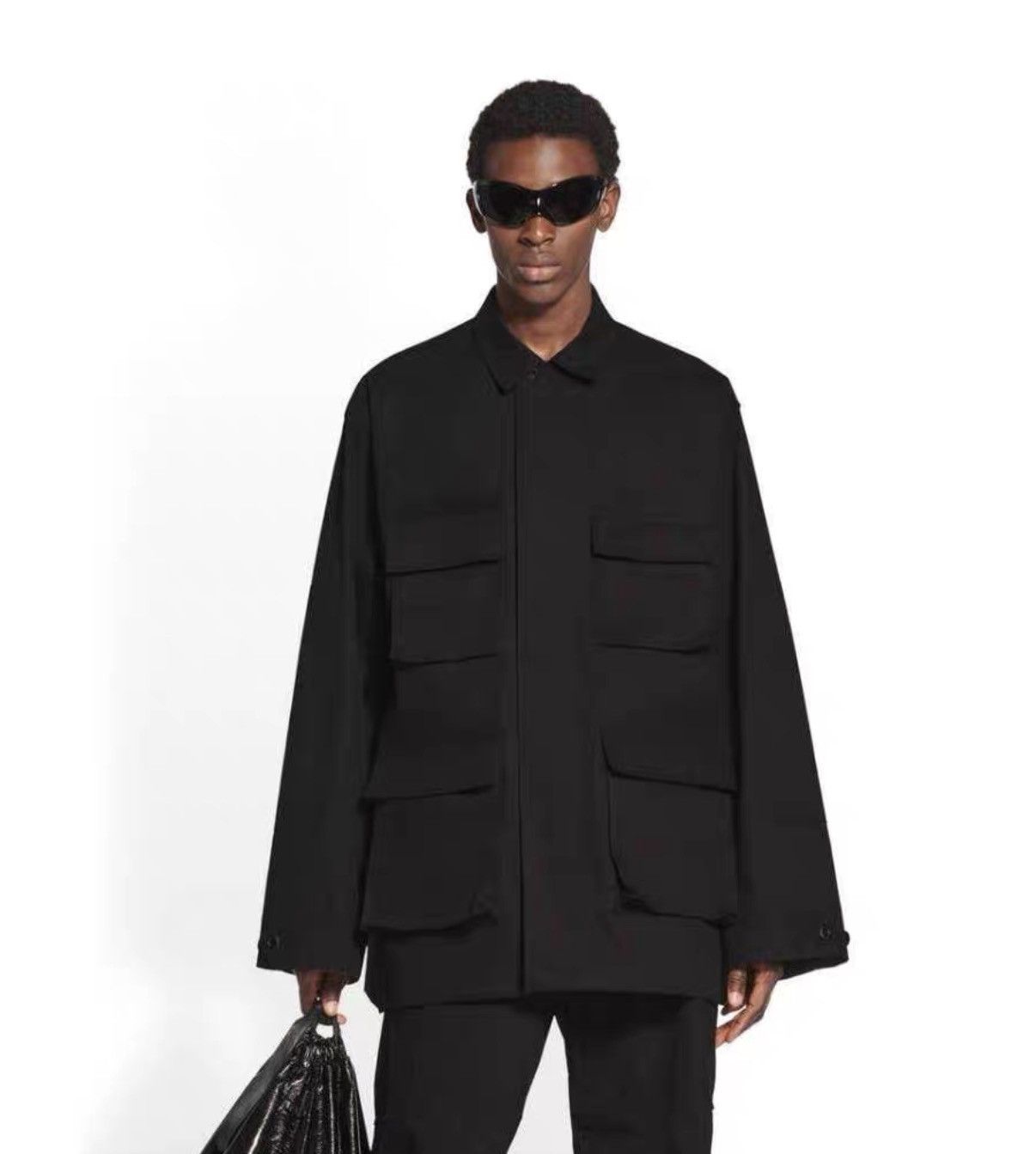 Balenciaga Balenciaga BB Four-Pocket Oversized Cargo Jacket J31 Size US XXS / EU 40 - 7 Thumbnail