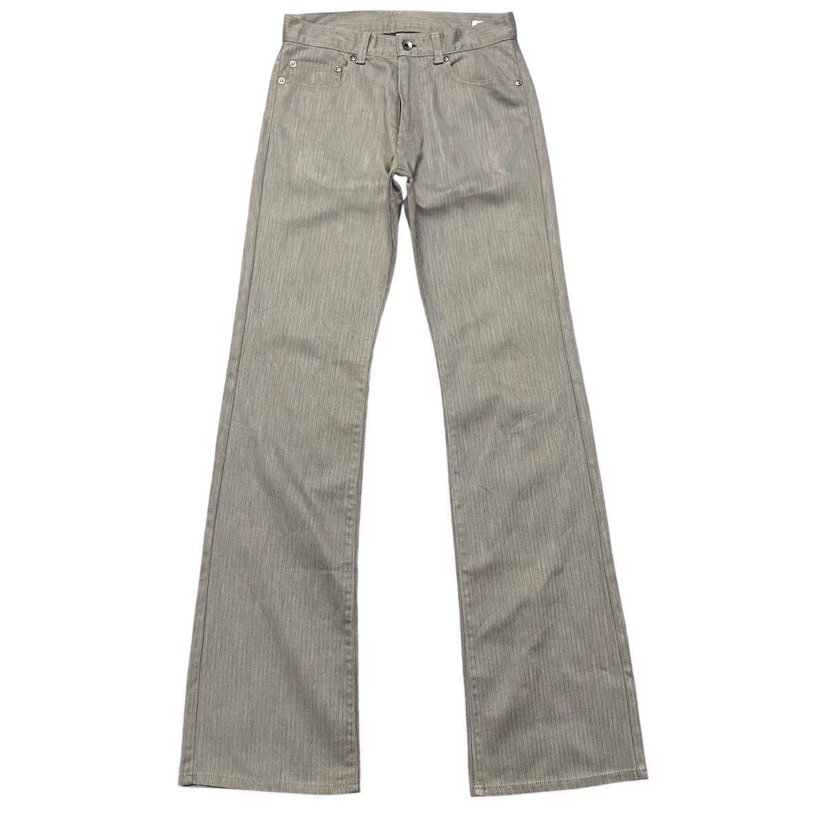 Semantic Design Stripe Denim Flare Jeans