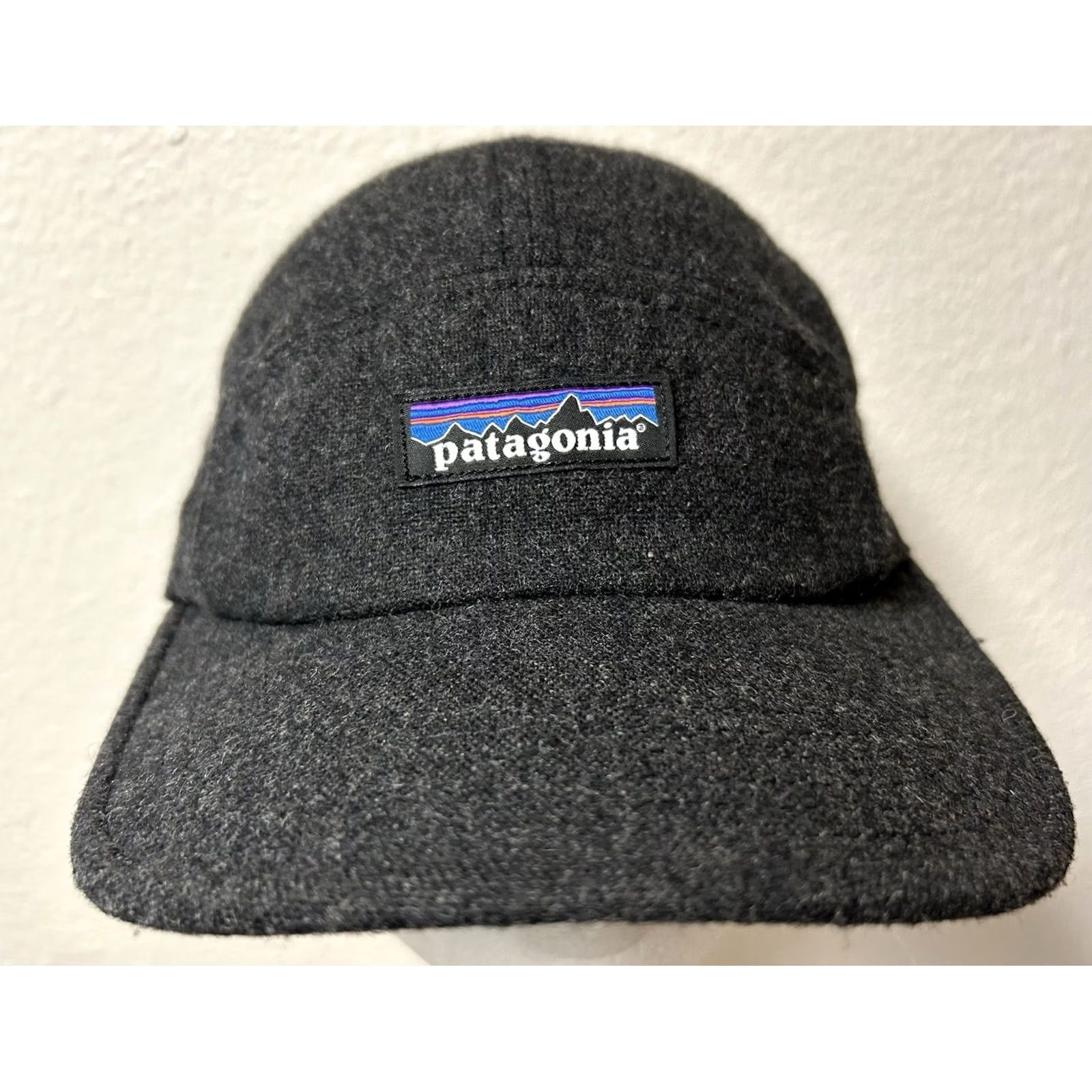 Patagonia Patagonia 5 Panel Wool Strapback Gray Hat Cap Fitz Roy Mountains Size ONE SIZE - 2 Thumbnail