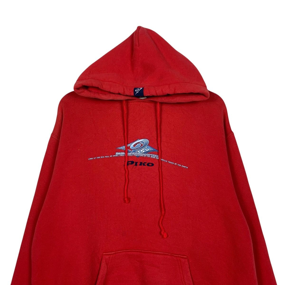 Japanese Brand Piko Hawaian Red Pullover Hoodie Size US L / EU 52-54 / 3 - 2 Thumbnail