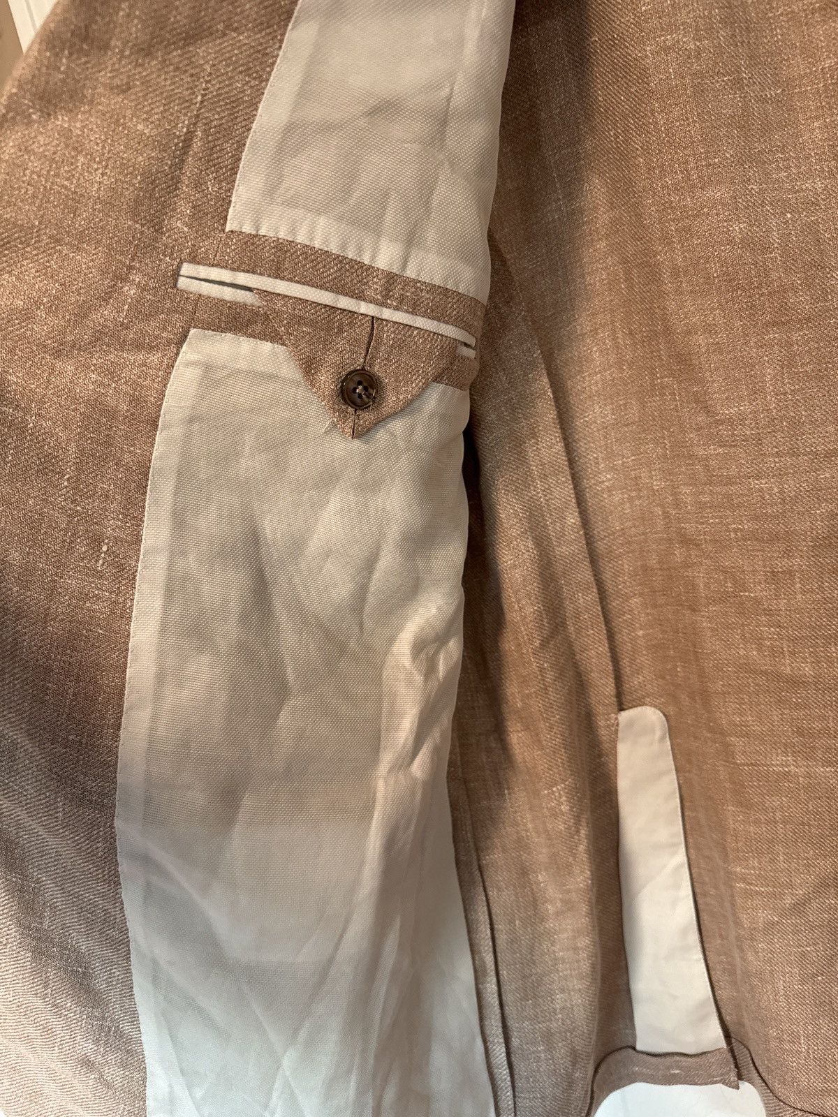 Ermenegildo Zegna Zegna Crossover Fairway linen, wool & silk blend sport coat Size 46R - 11 Thumbnail