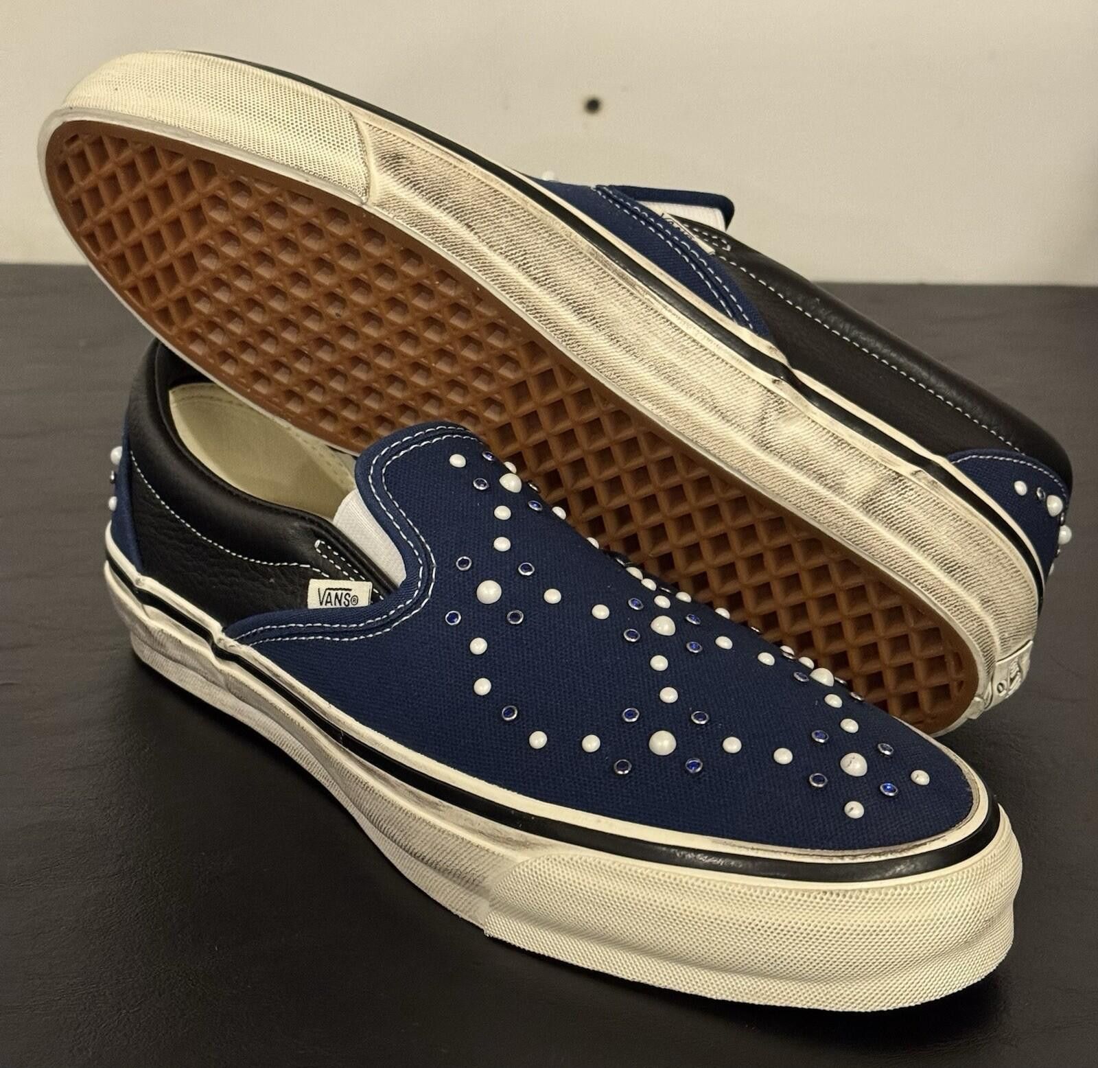 Vans Size 11 - Vans LX Classic Slip-On 98 Pearlized Pack Indigo Size US 11 / EU 44 - 6 Thumbnail