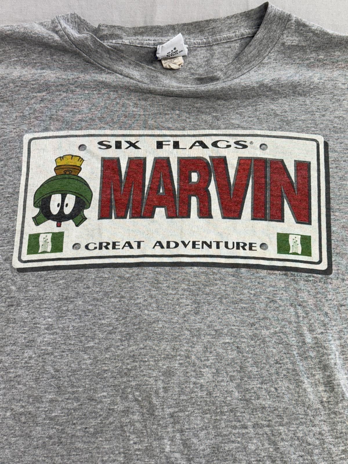 Designer VTG Marvin the Martian T-shirt Looney Tunes Six Flags 1997 Size US XL / EU 56 / 4 - 3 Thumbnail